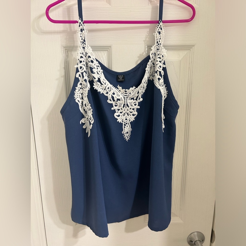 SHEIN curve lace cami top